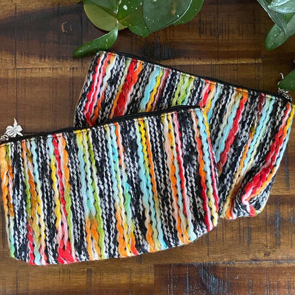 Sisley multicolor makeup bag